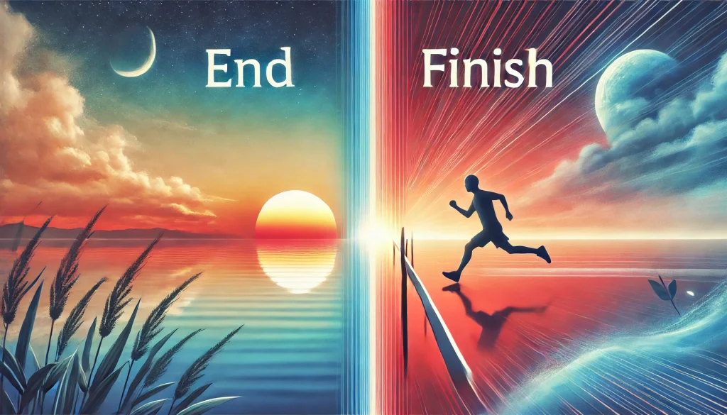 「end」と「finish」